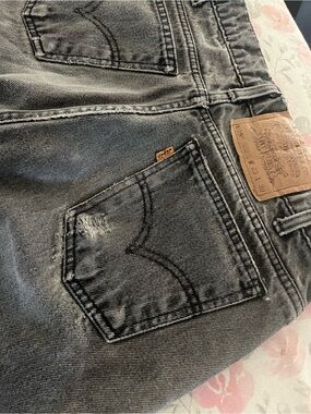 Levi's 505 Vintage Orange Tab,Regular Fit, Straight Leg, Distressed